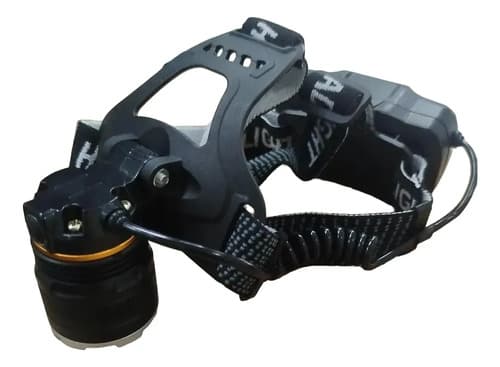 Lanterna Headlamp Compacta E Potente Para Iluminação Branco Preto - 1