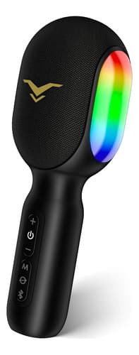Microfone Karaokê Sem Fio Singfree, Microfone Bluetooth Port Preto - 1